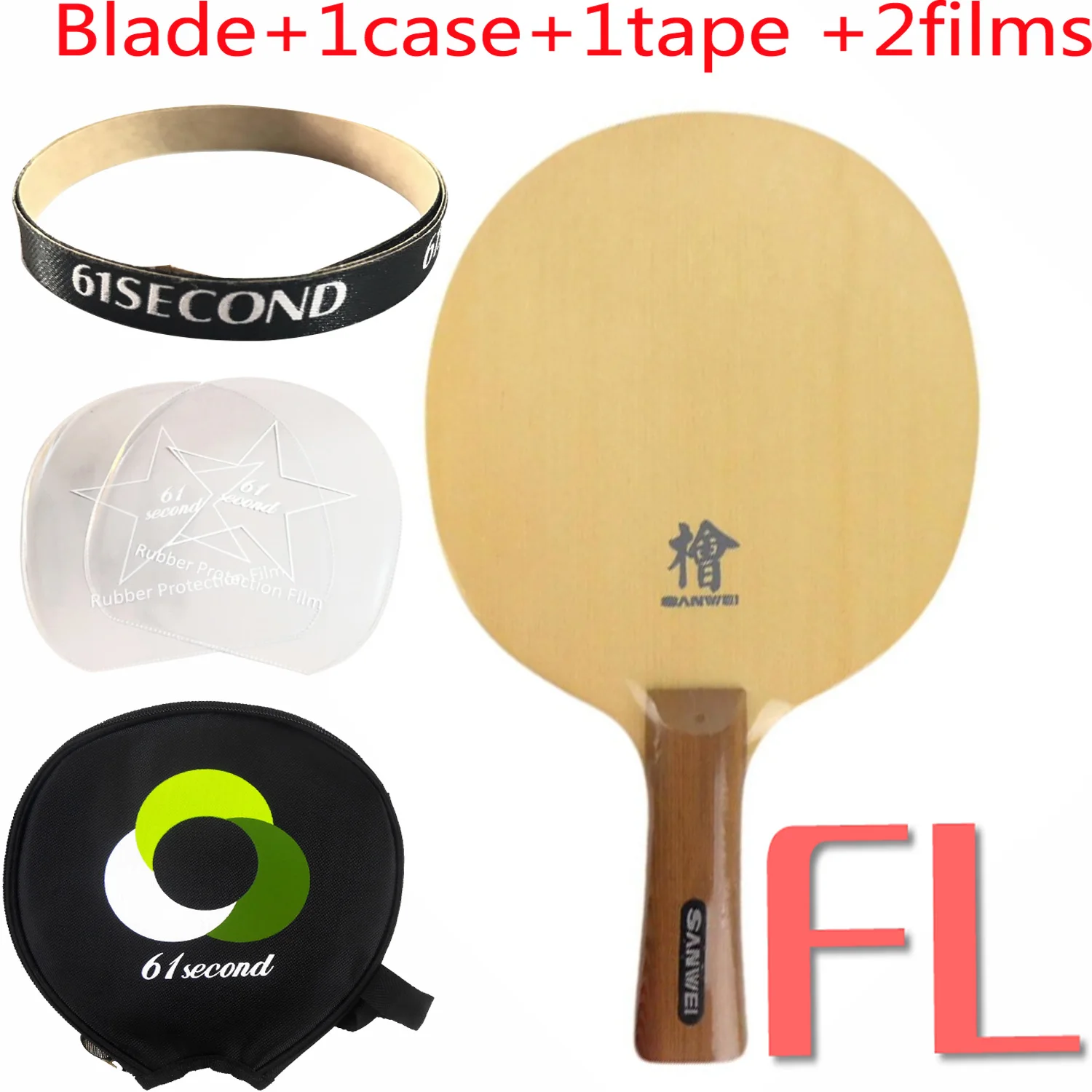 FL with Y 1 case Sanwei H10 HINOKI лезвие для настольного тенниса пинг-понга - Цвет: FL with Y 1 case