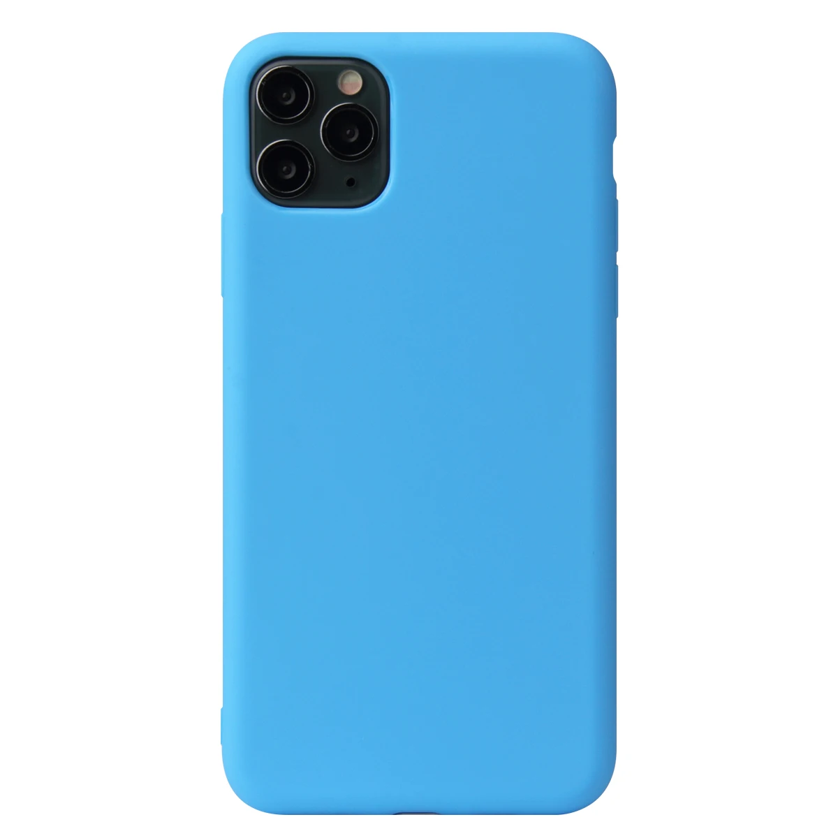 Sky Blue Для IPhone 11 Pro Max чехол, силиконовый,, карамельный цвет, тонкий, мягкий, TPU, задняя крышка для Apple IPhone X XS Max XR 7 8 6S Plus - Цвет: Sky Blue