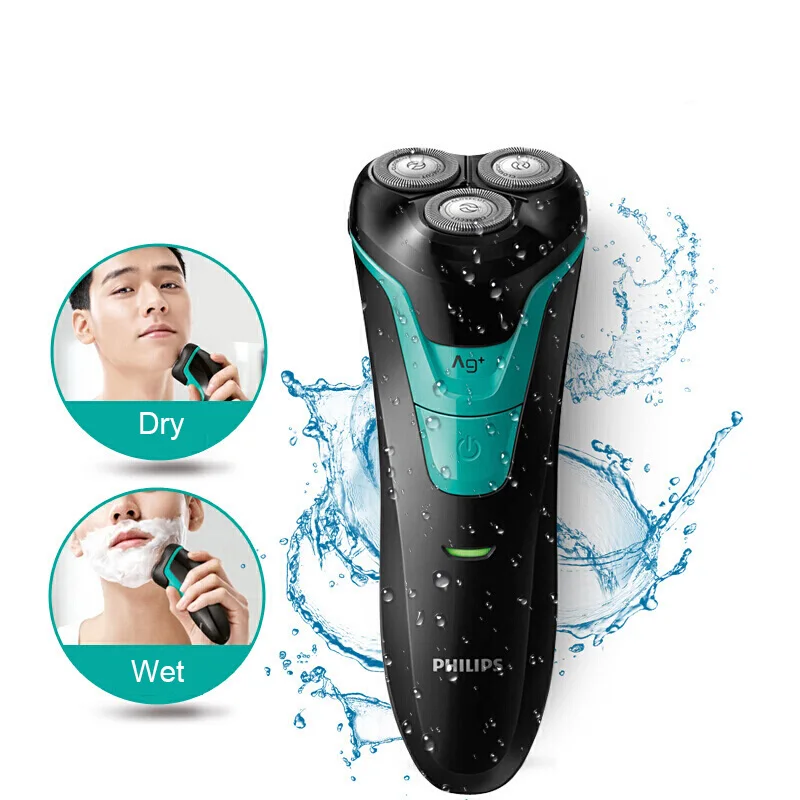 100% Оригинальный электрический бритва Philips FT658 с аккумулятором, обеспечивающим вращение с трехмерными плавающими головками и поддержкой сухого и влажного бритья.