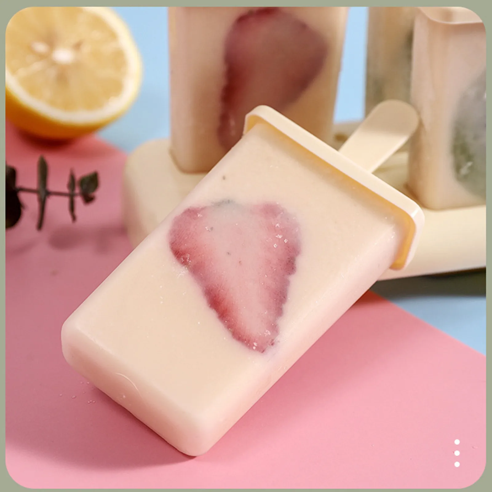 

9 Sets of Silicone Ice Tray Ice Maker Iced Ice Cream Multi-cell Design Stick Ice