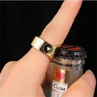 1 шт. Портативный мини кольцо пива открывалка для бутылок Нержавеющаясталь палец кольцо-shape форме, благодаря чему создается ощущение невесомости с бутылочная пивная крепимая Кепки открытие жидкость для снятия Кухня гаджеты