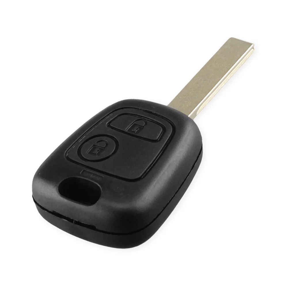 KEYYOU 15X 2 кнопки автомобильный Стайлинг чехол для ключа пустая на боковой стороне
