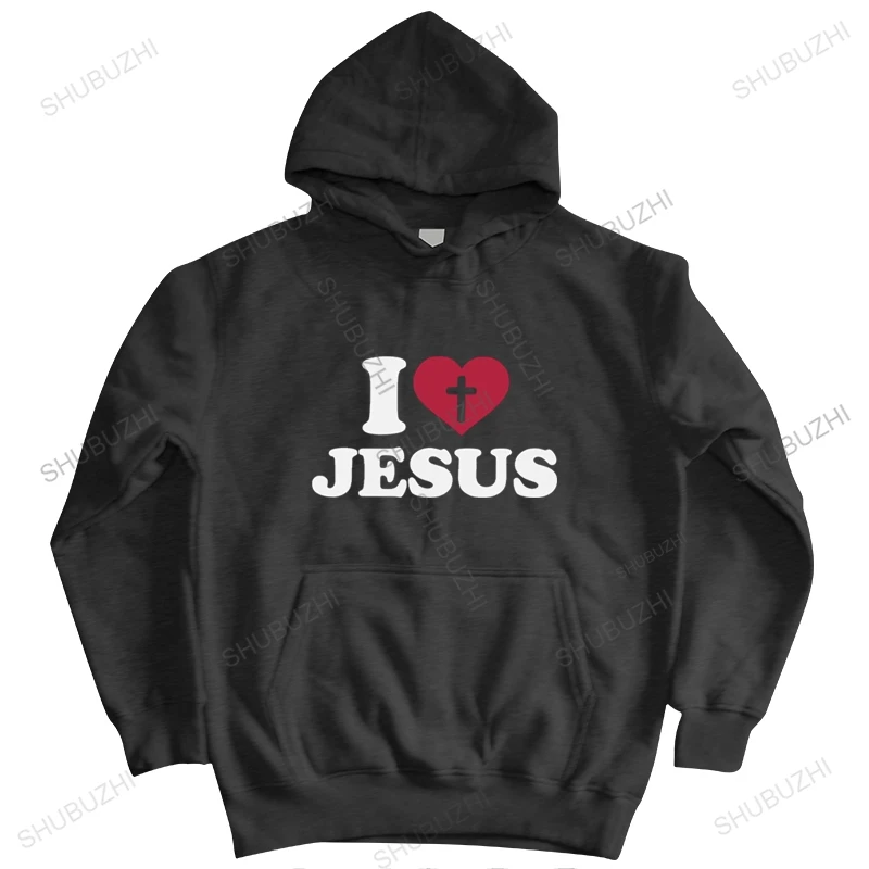 

Толстовка мужская с капюшоном «Я люблю Иисуса»