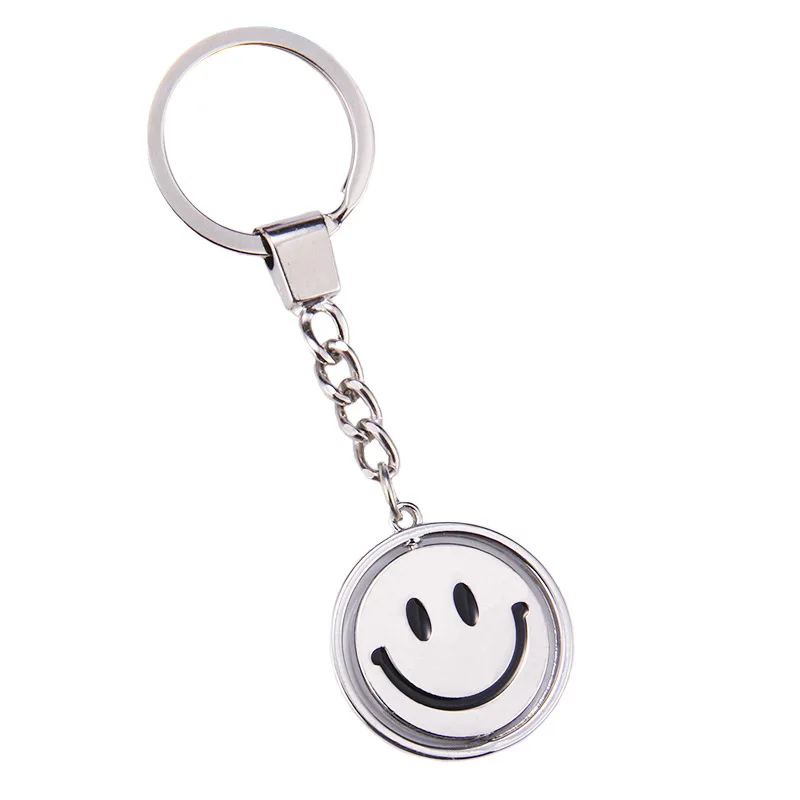 

Classic Smiling Face Keychain Fashion Cool Tide Hip Hop Bag Charm Accessories Car Key Couple's Pendant Keyring Best Gift Hot New