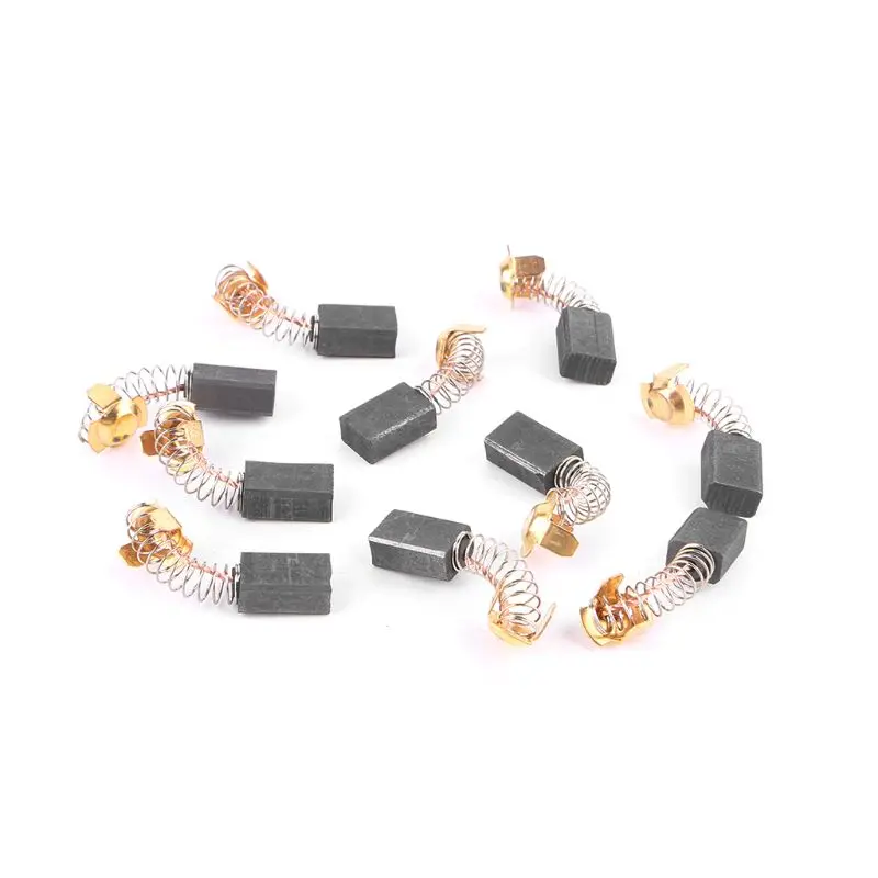 

New 10pcs Power Tool Carbon Brush Electric Hammer Angle Grinder Graphite Brush Replacement Various Size qiang