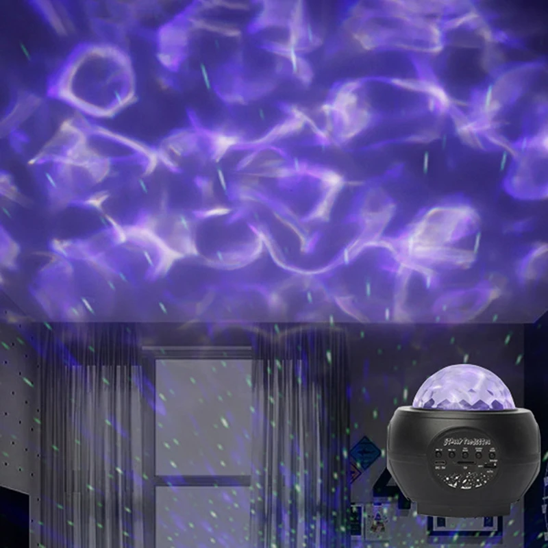 

Romantic Colorful Galaxy Starry Night Light Laser Projector Ocean Star Sky Party Speaker LED Lamp