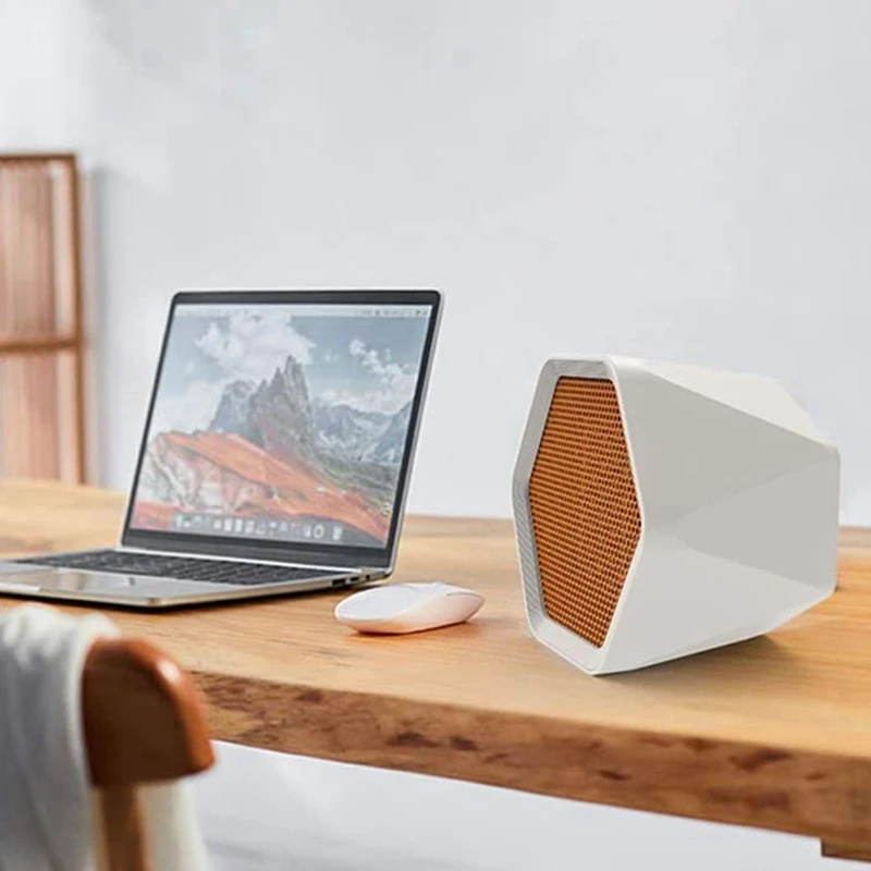 

White 1000W High-Power Hexagonal Heater,Indoor Mini Heater, Portable Household Heater (EU Plug)