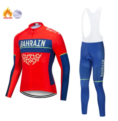 Новинка Бахрейн теплая зима 2019 Теплая Флисовая одежда для велоспорта мужской