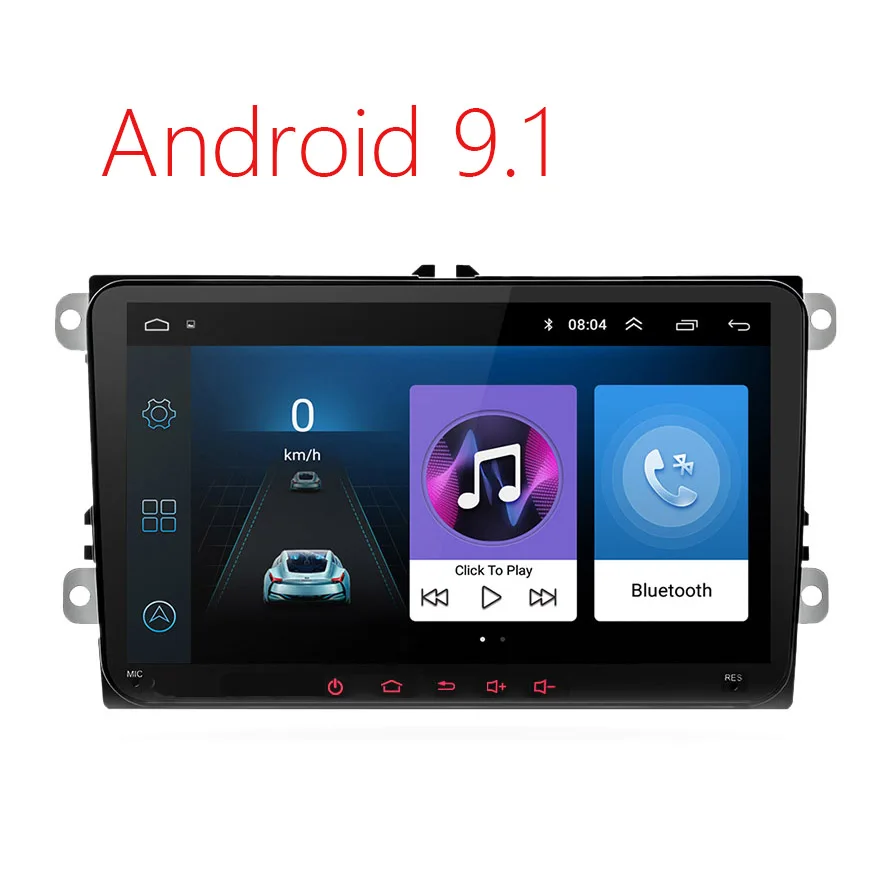 9 дюймов Android 9,1 автомобильный Радио Gps Мультимедиа для VW/Volkswagen/Golf/Polo/Passat/b7/b6/SEAT/leon/Skoda w/Canbus 45