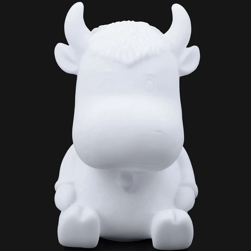 Светодиодный светильник в форме коровы 7 цветов Ночной с животными домашний