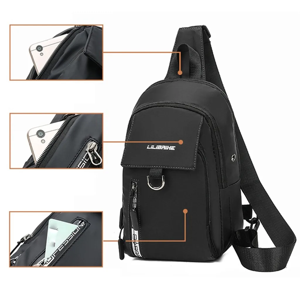 Мужская модная повседневная сумка-мессенджер легкая водонепроницаемая уличная