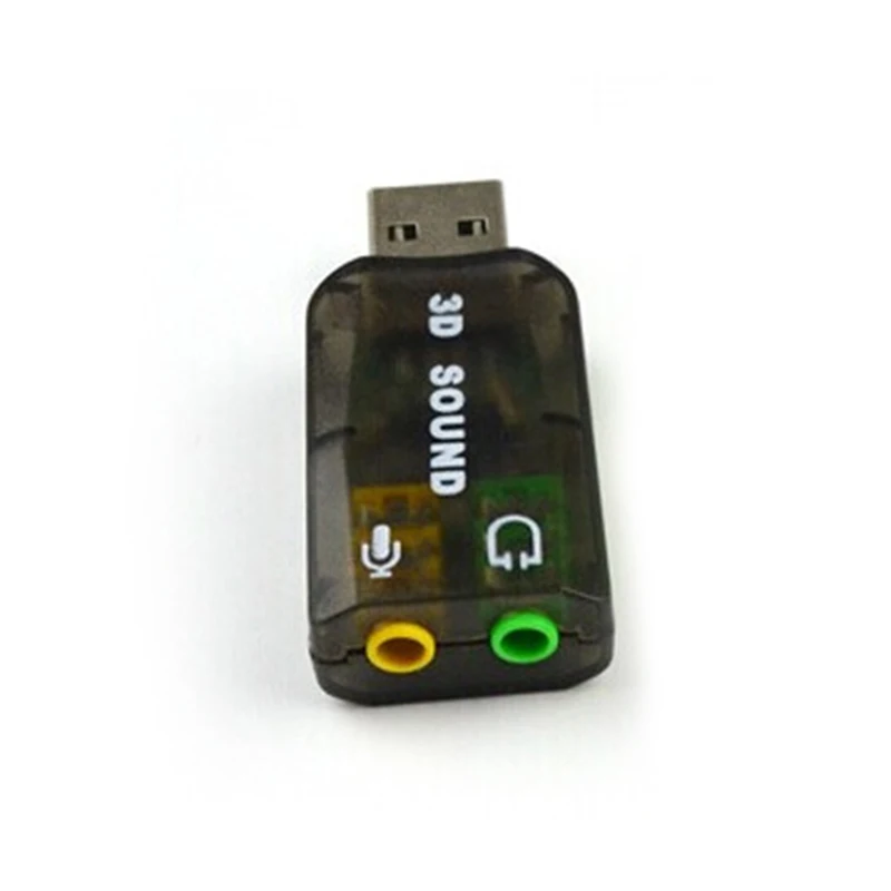 

Virtual 5.1 Channel Track 3D Sound Card Speaker Mic Earphone Audio Adapter VH99