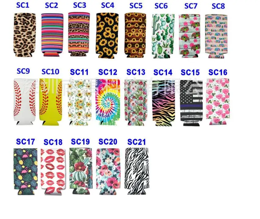 200 шт. креативный неопреновый охлаждающий рукав для 330 мл тонкий держатель банки