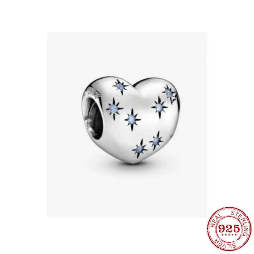 

Fit Original Pandora charms pulsera de cuentas S925 de plata esterlina cuentas con forma de corazn de moda femenina joyera de