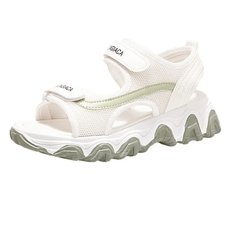 

Chunky Sandals for Women 2021summer New Internet Celebrity Platform Open Toe Sports Shoes Peep Toe Platform Beach Sandals A897