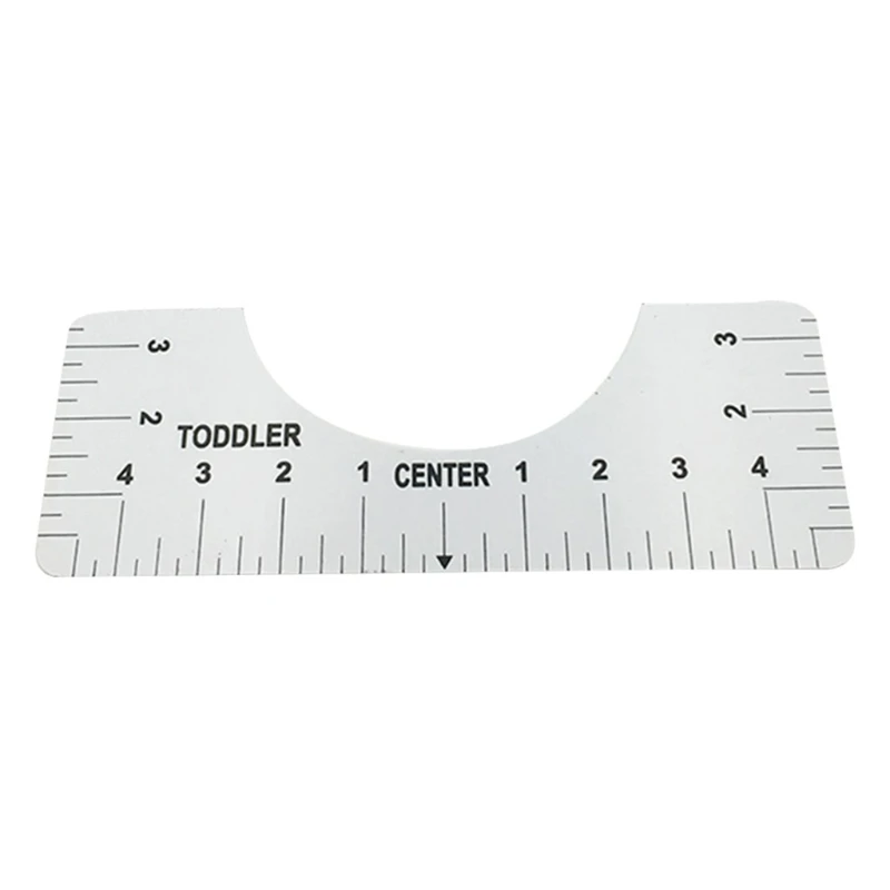 Линейка для футболок инструмент выравнивания с таблицей размеров одежды