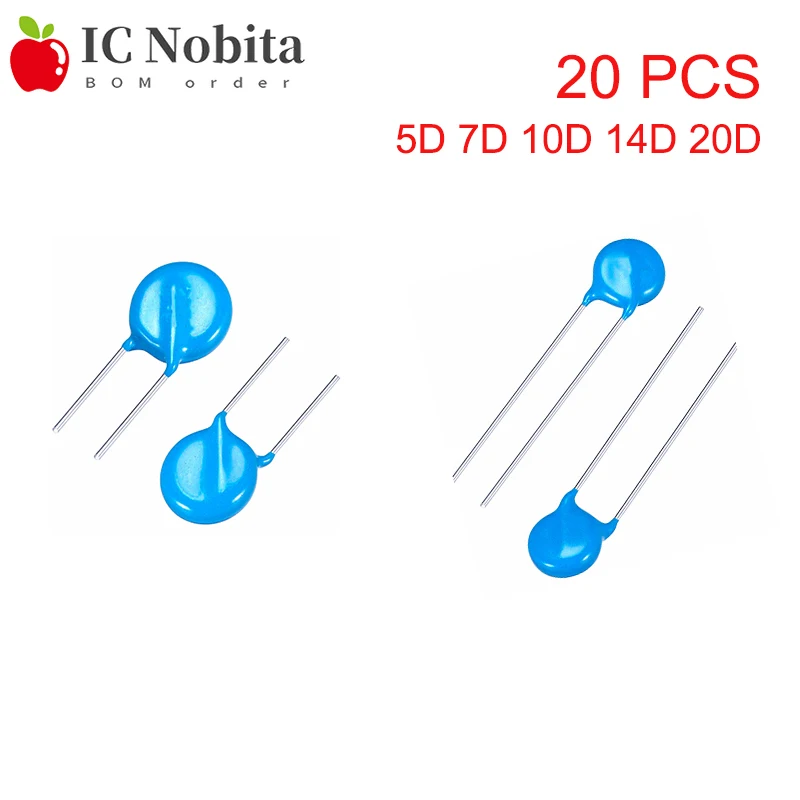20 шт. Варистор 5D 7D 10D 14D 20D пьезорезистор 14D471K 10D471K 10D431K 14D270K 14D431K 20D471K 7D271K 300V 140V 270V 430V 240V