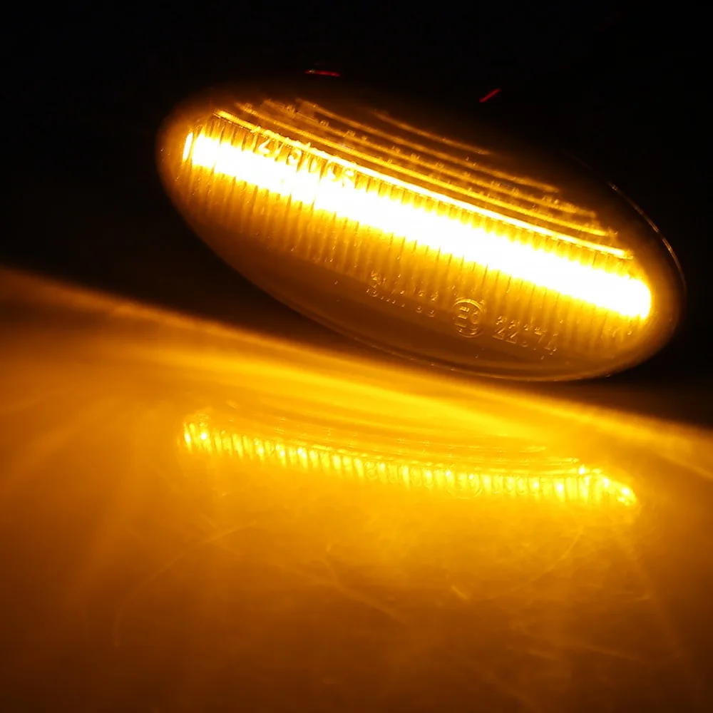 

Pair LED Dynamic Side Marker Turn Signal Light Blinker Lamp For Mazda 2 11-13 Mazda 3 04-11 Mazda 5 06-10 MPV 00-06 GJ6A-51-120E