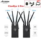 ACCSOON CineEye 2 2S Pro 5 ГГц двухканальная Беспроводная система Передача с монитором SDI 1080P 60 кадрс 350 м для прямой трансляции