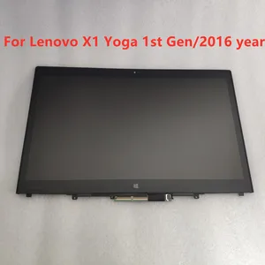 14 inch fhd wqhd lcd display touch screen digitizer assembly for lenovo thinkpad x1 yoga 1st gen free global shipping