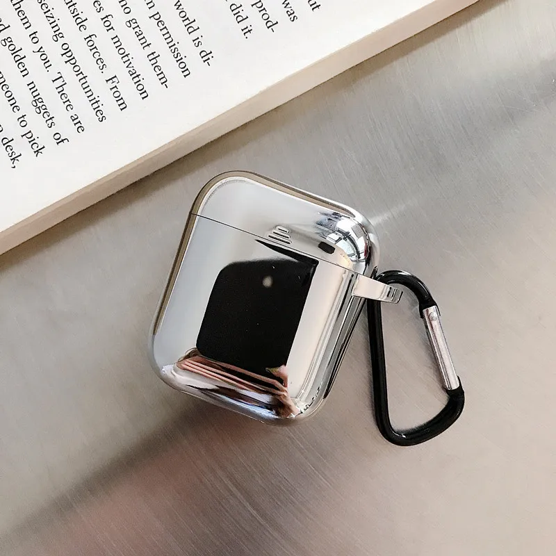 Гальванический мягкий корпус для наушников для airpods чехол Bluetooth Беспроводная Противоударная сумка для зарядки airpod защитный чехол