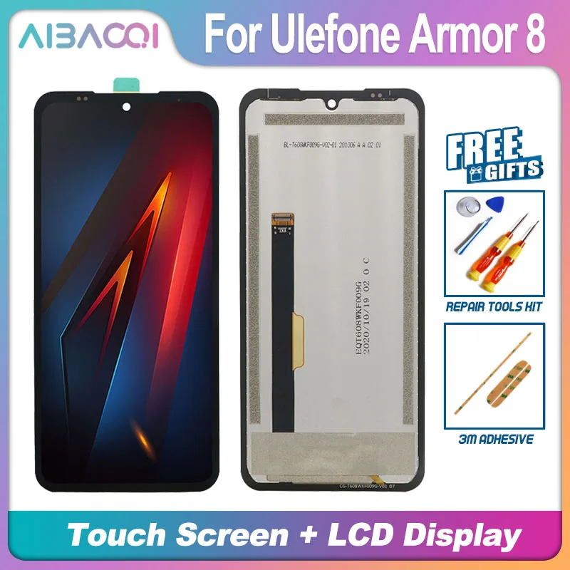 AiBaoQi Новый сенсорный экран + ЖК-дисплей рамка в сборе замена для телефона Ulefone Armor 3
