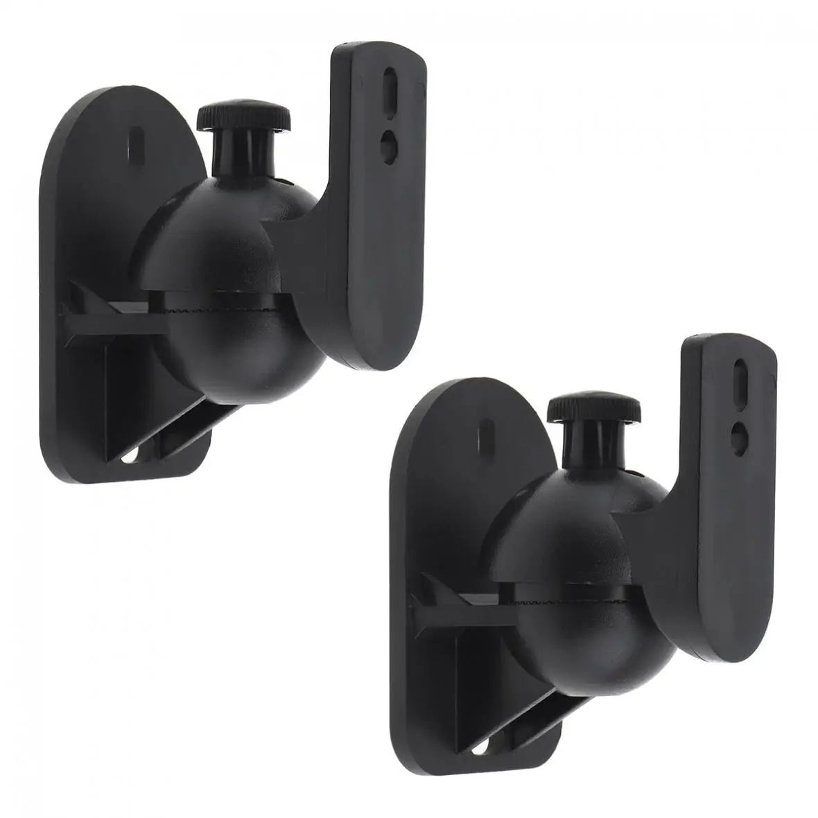 

2pcs Universal SW-03B 5KG Black ABS Plastics Wall Mounted Brackets for Speaker and Loudspeaker Box