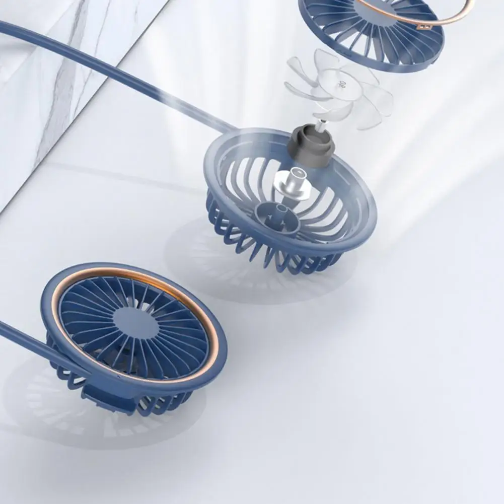

Mini Neck Fan Mini Collapsible Fan 4000mAh Rechargeable Fan Portable Hanging Sports Fans for Home Outdoor Air Conditioner Cooler