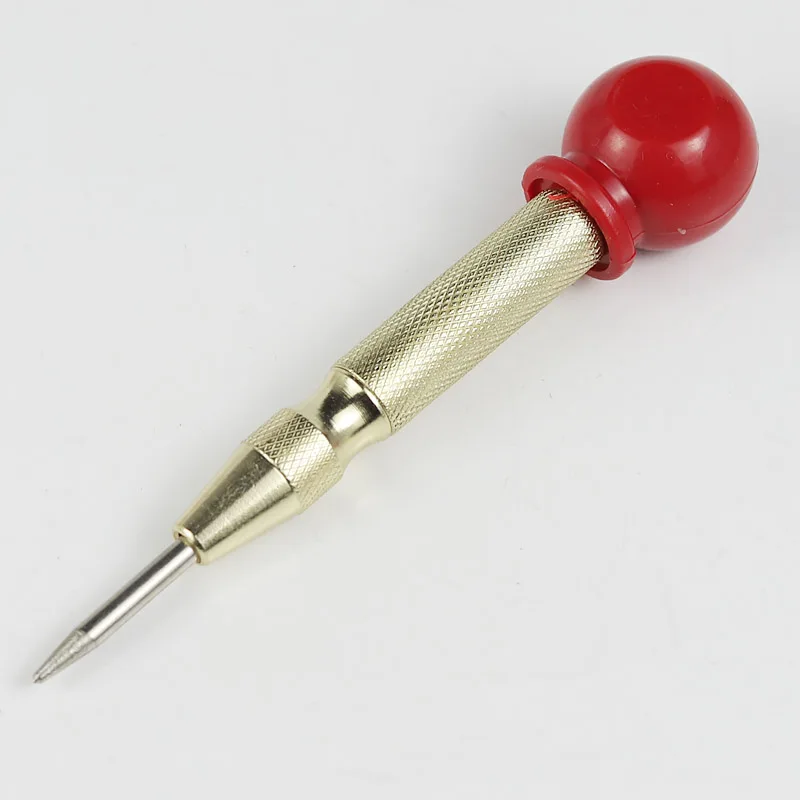 

Новый автоматический центральный Перфоратор с пружинным отверстием для маркировки Корпус из углеродистой стали золотой цвет/серебристый цвет на выбор