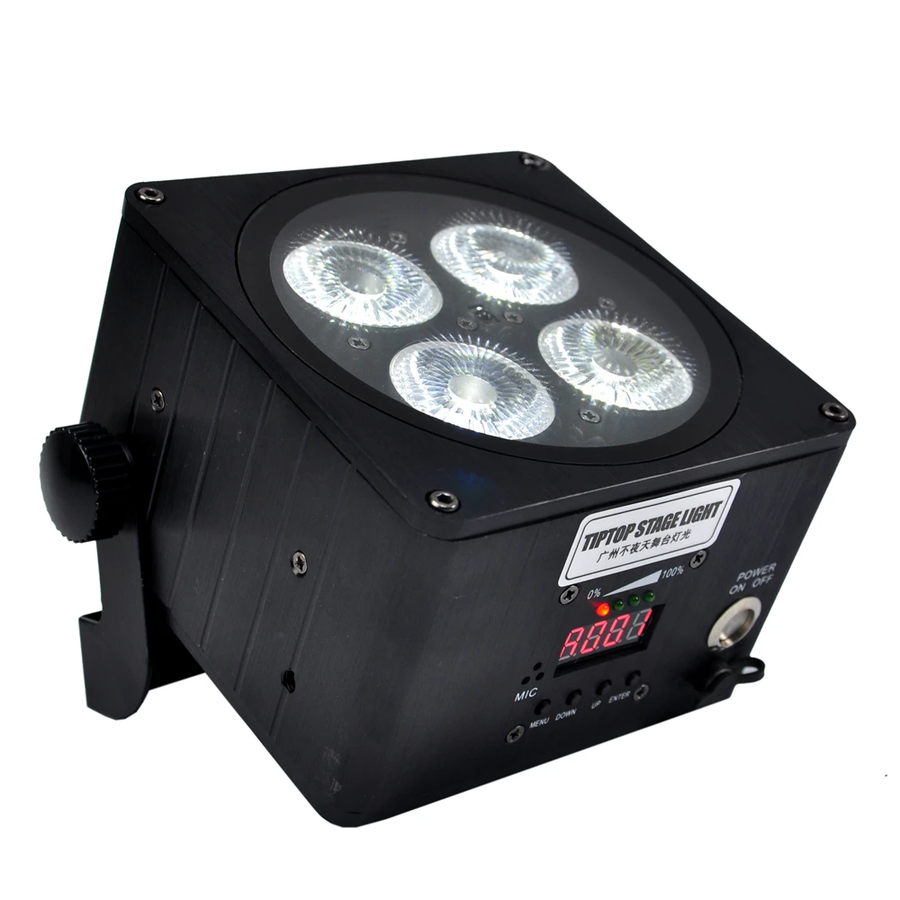 TIPTOP беспроводной DMX Uplight 4x18 Вт Par Can аккумулятор светодиодный DJ Uplights IP20