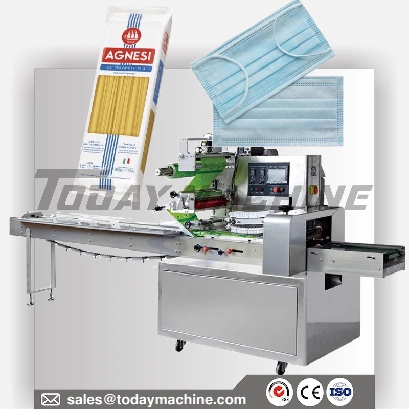 Оптовая продажа оберточная машина для печенья с горизонтальным потоком гранолы