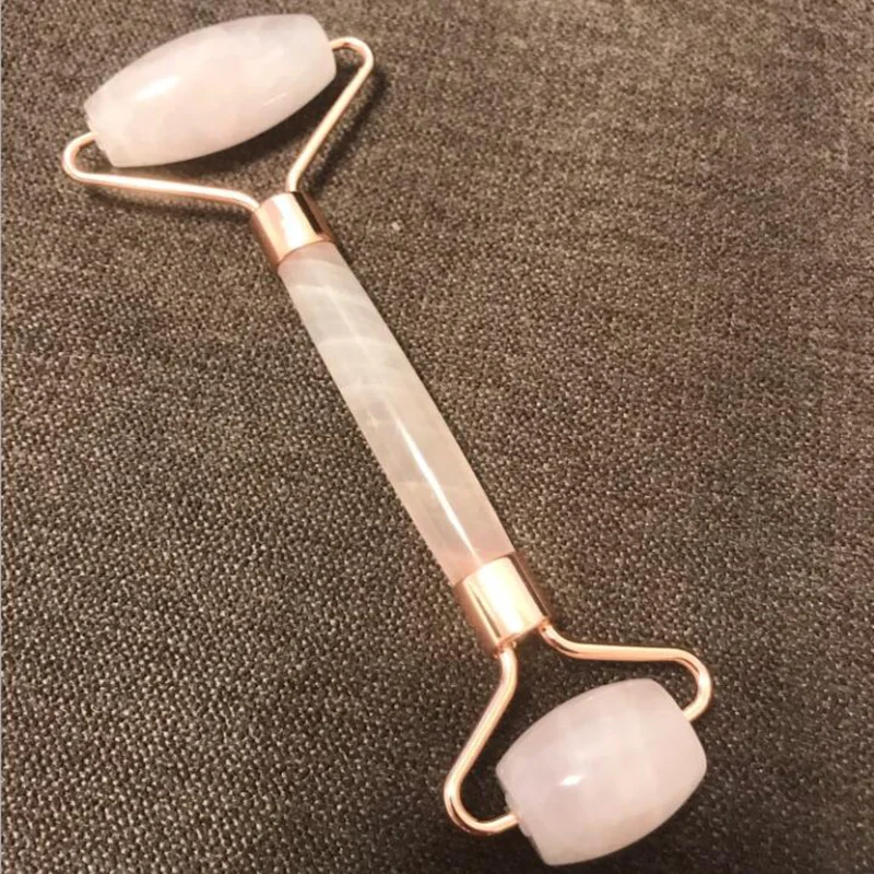 

Natural Rose Quartz Jade Roller Set Box Face Slimming Lifting Massager Jade Stone Facial Massage Roller Skin Care Beauty Tool
