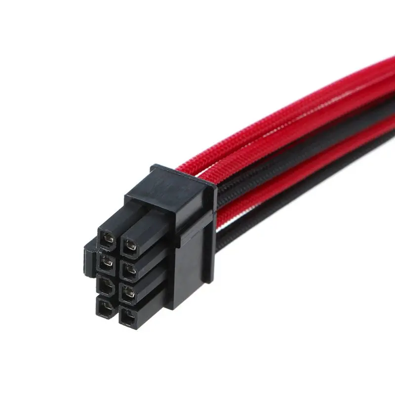 

2021 New Sleeved graphics card PCI-E GPU 8 Pin to 6+2 Pin PCI-E Power Extension Cable DIY
