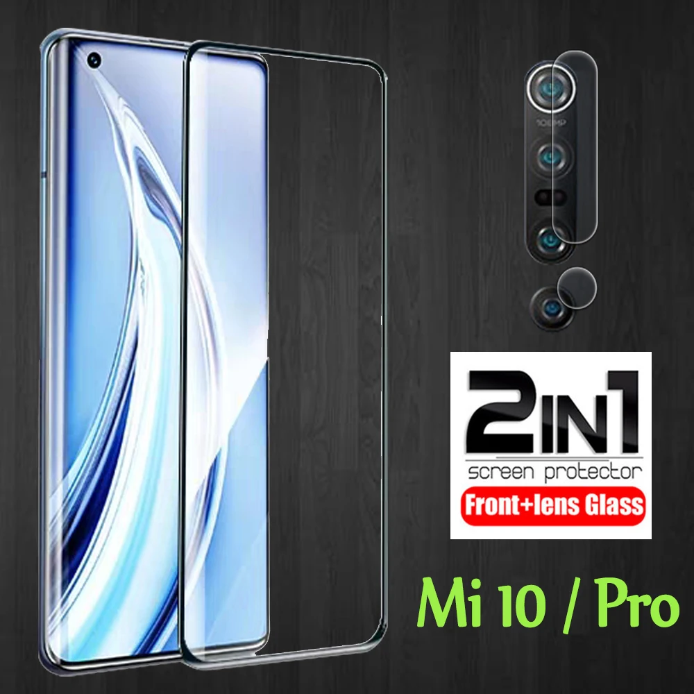 Защитное стекло для xiaomi mi 10 pro экрана xiami xioami с пленкой объектива камеры 2020