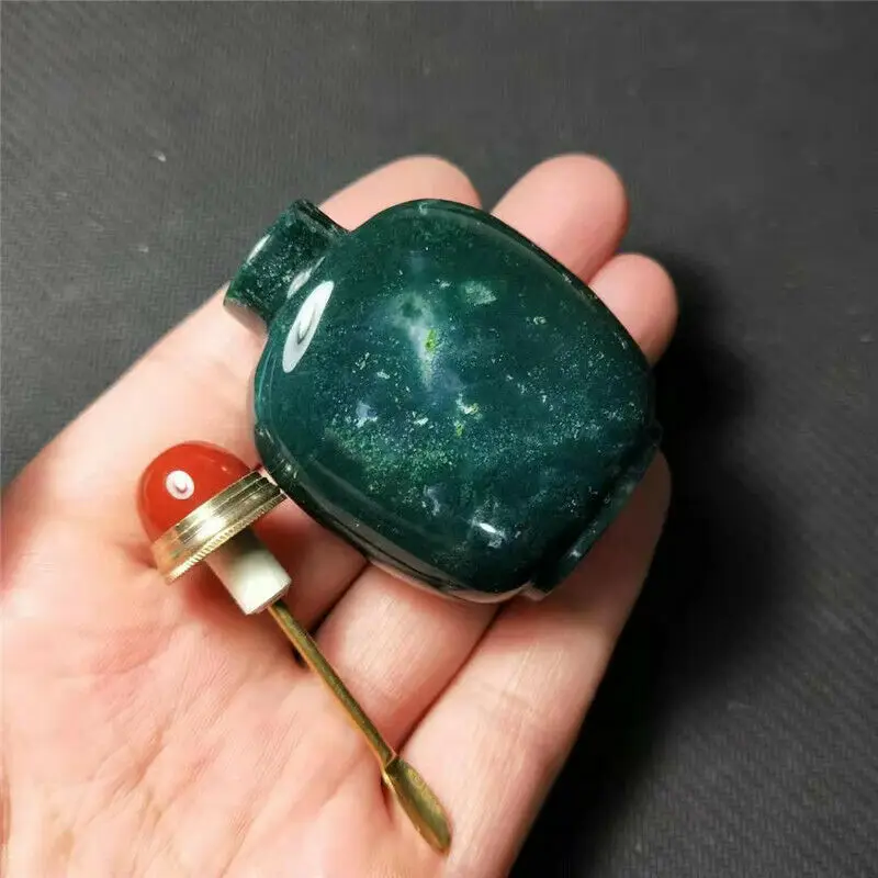 Изысканная Высококачественная редкая природная водная трава Агат табак бутылка