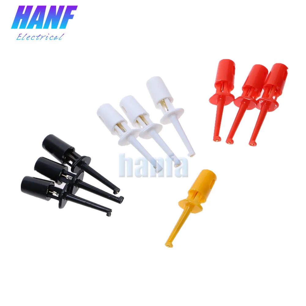 10 шт. Зажим мультиметр зонды 42 мм Длинный зонд наконечник измерительный крюк