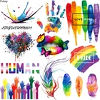 Модные нашивки Pulaqi для девочек, нашивки для одежды радужных цветов, нашивки в полоску для геев, термонаклейки на одежду для футболок, значки