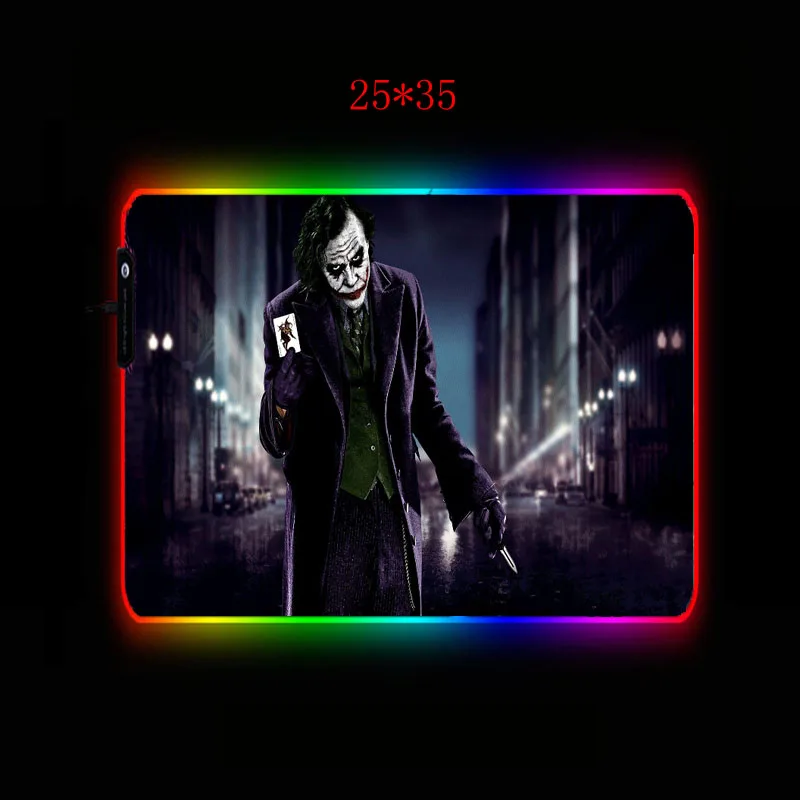 XGZ Смешной клоун аниме RGB компьютерный коврик для мыши большой игровой Настольный