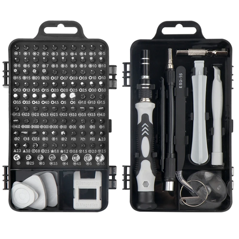 

115 in 1 Screwdriver Set, Watch Mobile Phone Disassembly Repair Tool Chrome Vanadium Steel Multi-Function Screwdriver