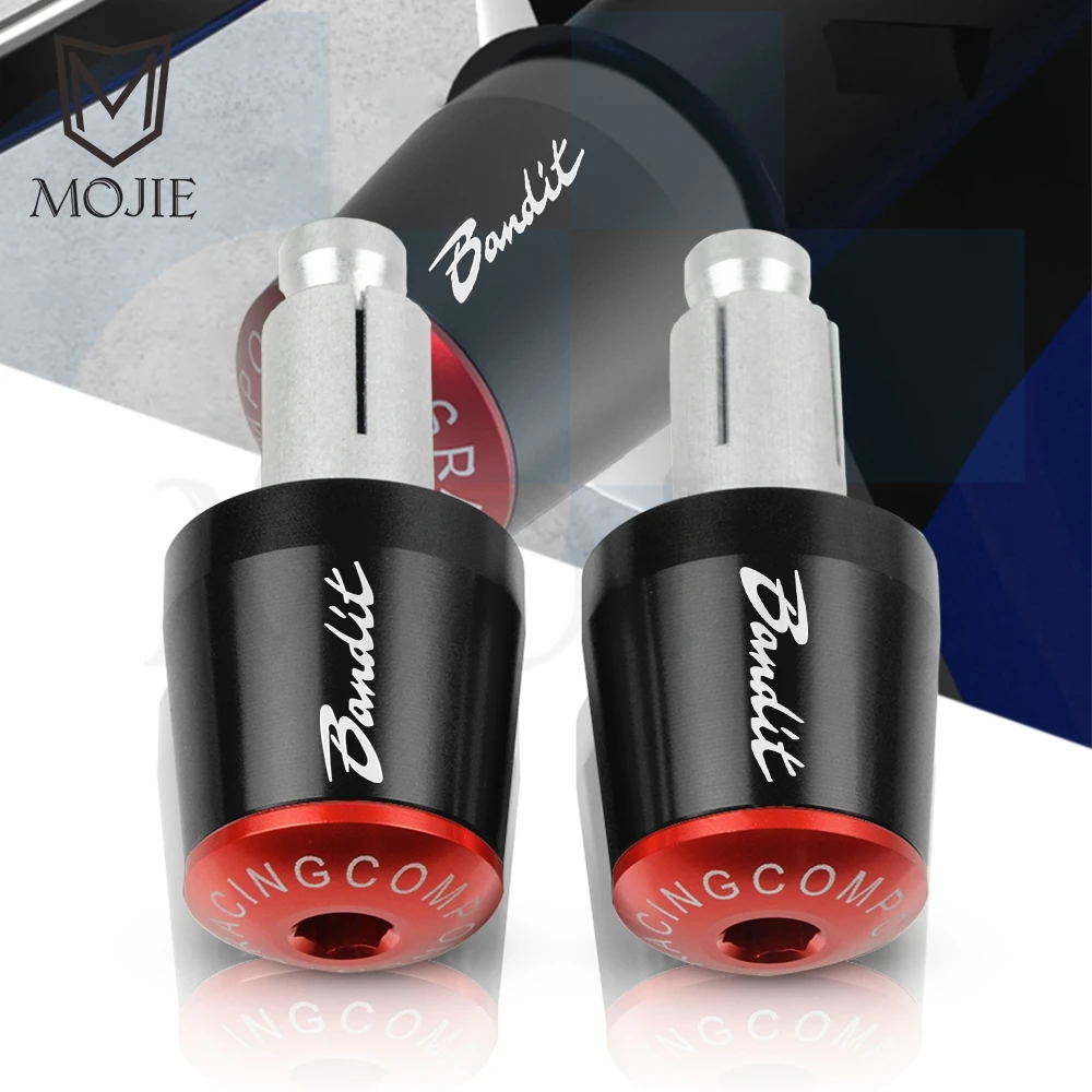 

7/8" 22mm Motorcycle Handlebar Grips End Handle Bar Cap End Plug For Suzuki GSF 250 400 1200 1250 600 600S 650 650S 650N BANDIT