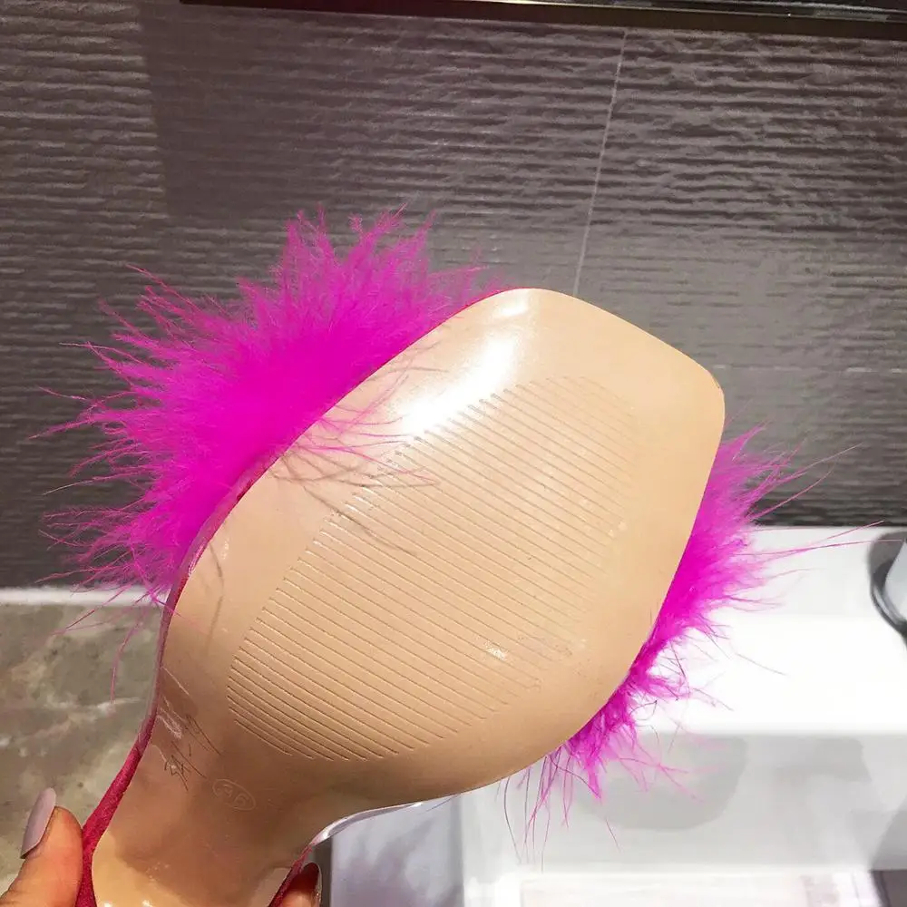 Женские брендовые дизайнерские туфли MIULAMIULA мягкие лодочки из кроличьей шерсти