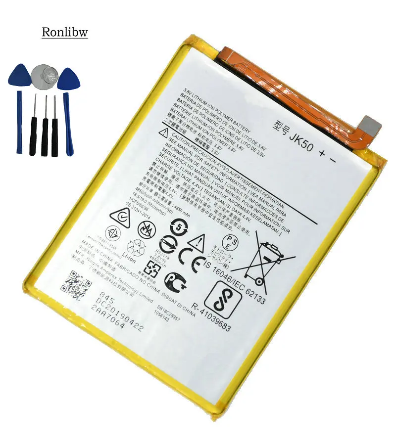 Ronlibw 5000mAh JK50 Замена для Motorola Moto P30 Note XT1942-1 батарея мобильного телефона с бесплатными инструментами