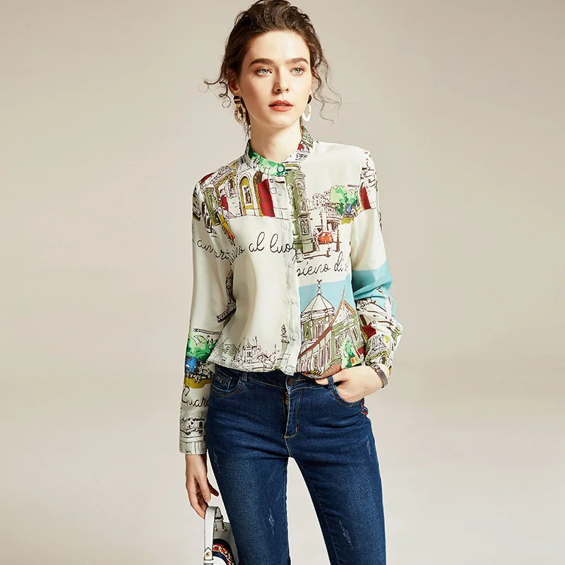 2020 Весенняя Новинка женские темперамент OL Стиль позиционирования печати