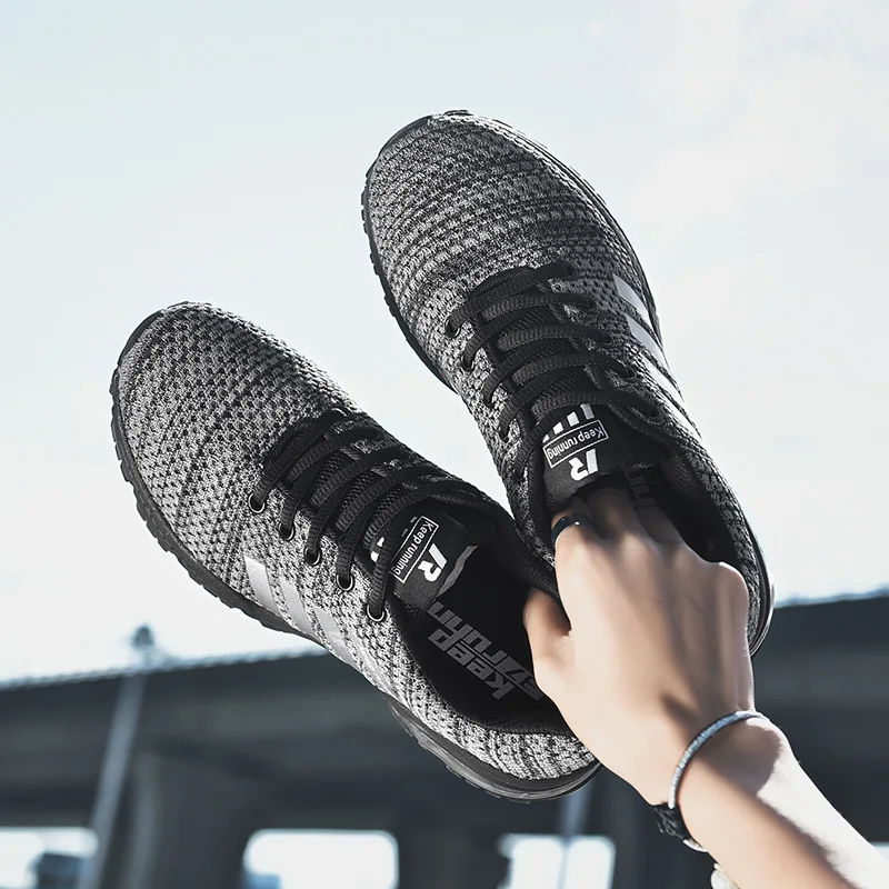 2019 повседневная мужская обувь мужские легкие кроссовки для бега с сеточкой