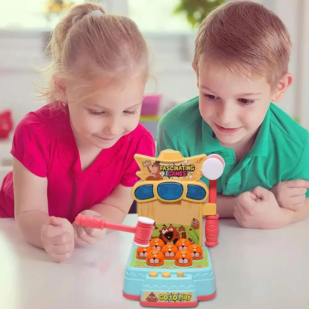 

Electronic Arcade Games Montessori Toddlers Kids Pounding Toys with Lights Sounds Music for Children Birthday Gifts