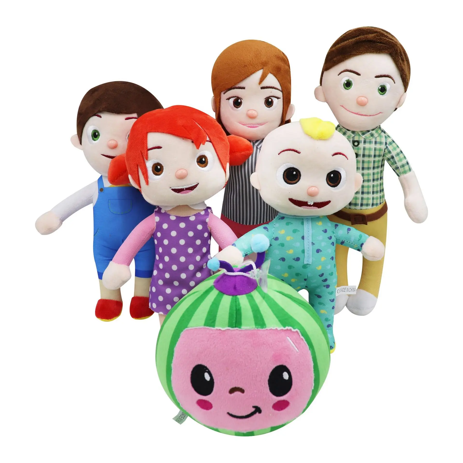 

Cocomelon Plush Toy Cartoon TV Series Family Cocomelon JJ Sister Brother Mom And Dad Stuffed Toy Dall Kids Holiday Gift