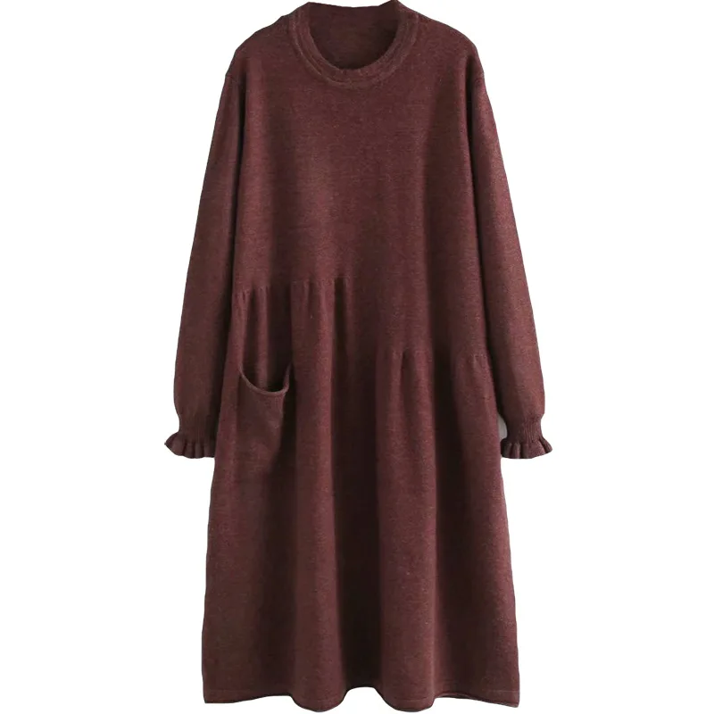 Plus Size Casual Essential Sweaters 2019 Autumn Women Fashion Loose Long Sleeve Knitting Pullovers K6-19100 | Женская одежда