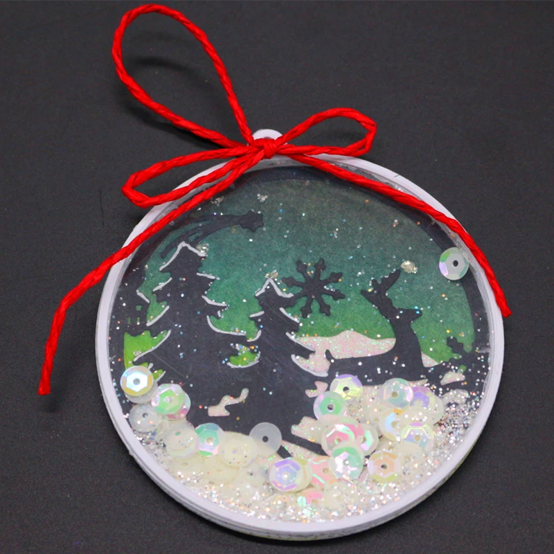 Металлические штампы для скрапбукинга YINISE фотографий Рождественская бумага