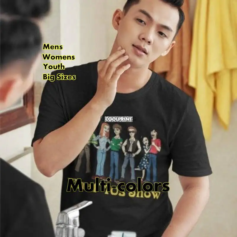 

Мужская футболка с оригинальным графическим принтом, футболка оверсайз в стиле 70-х, на показ 70-х годов