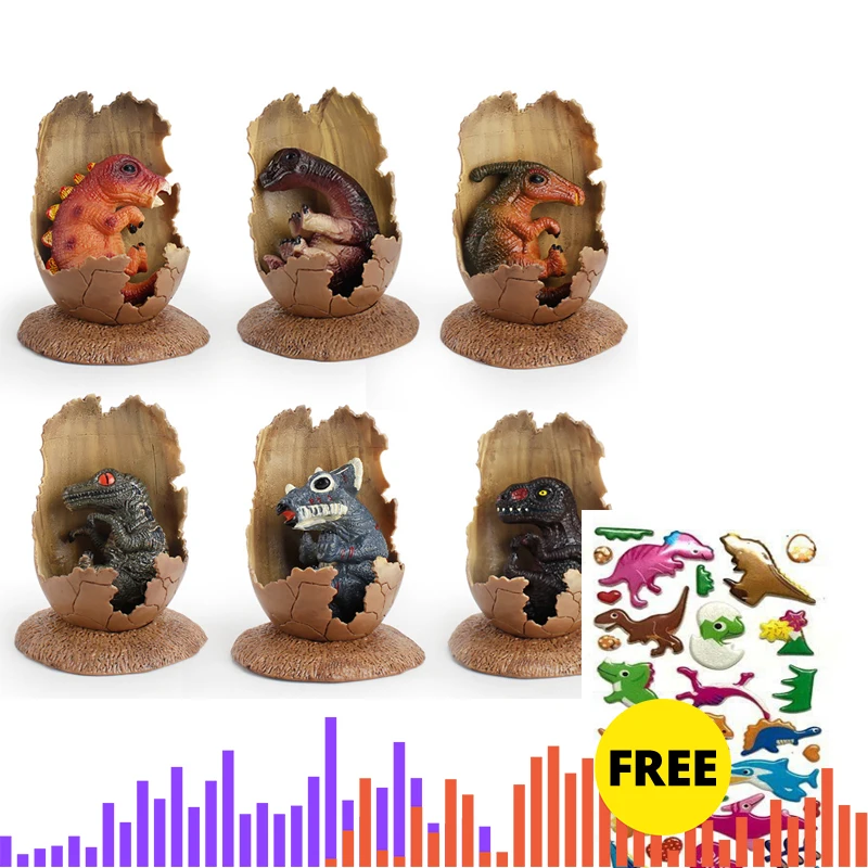 

Dinosaur Toy Egg Set for Boy hatching kids toy Growing Dinosaur Baby Action Figure early Educational toys for children gifts